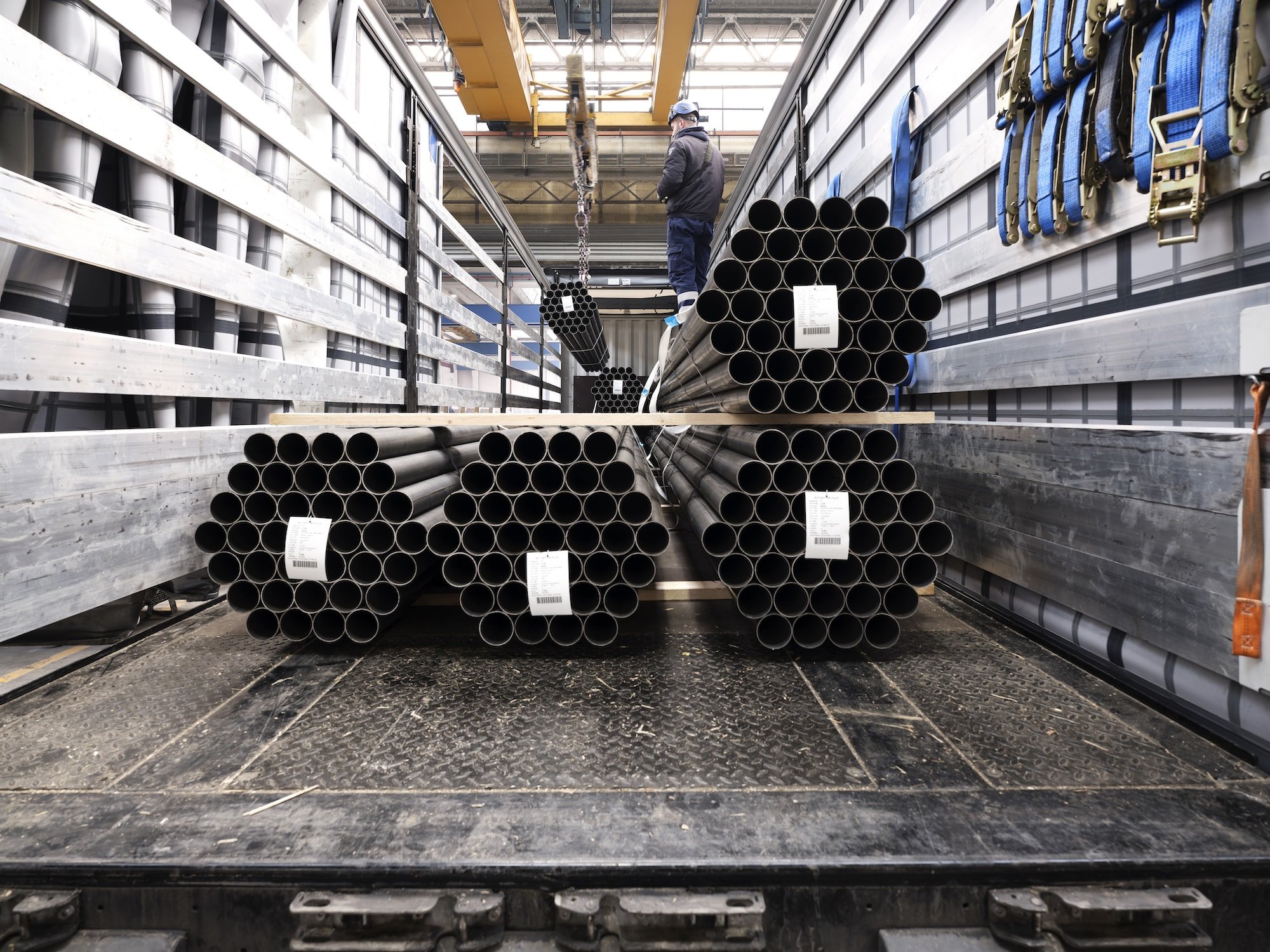 Bundled steel pipes