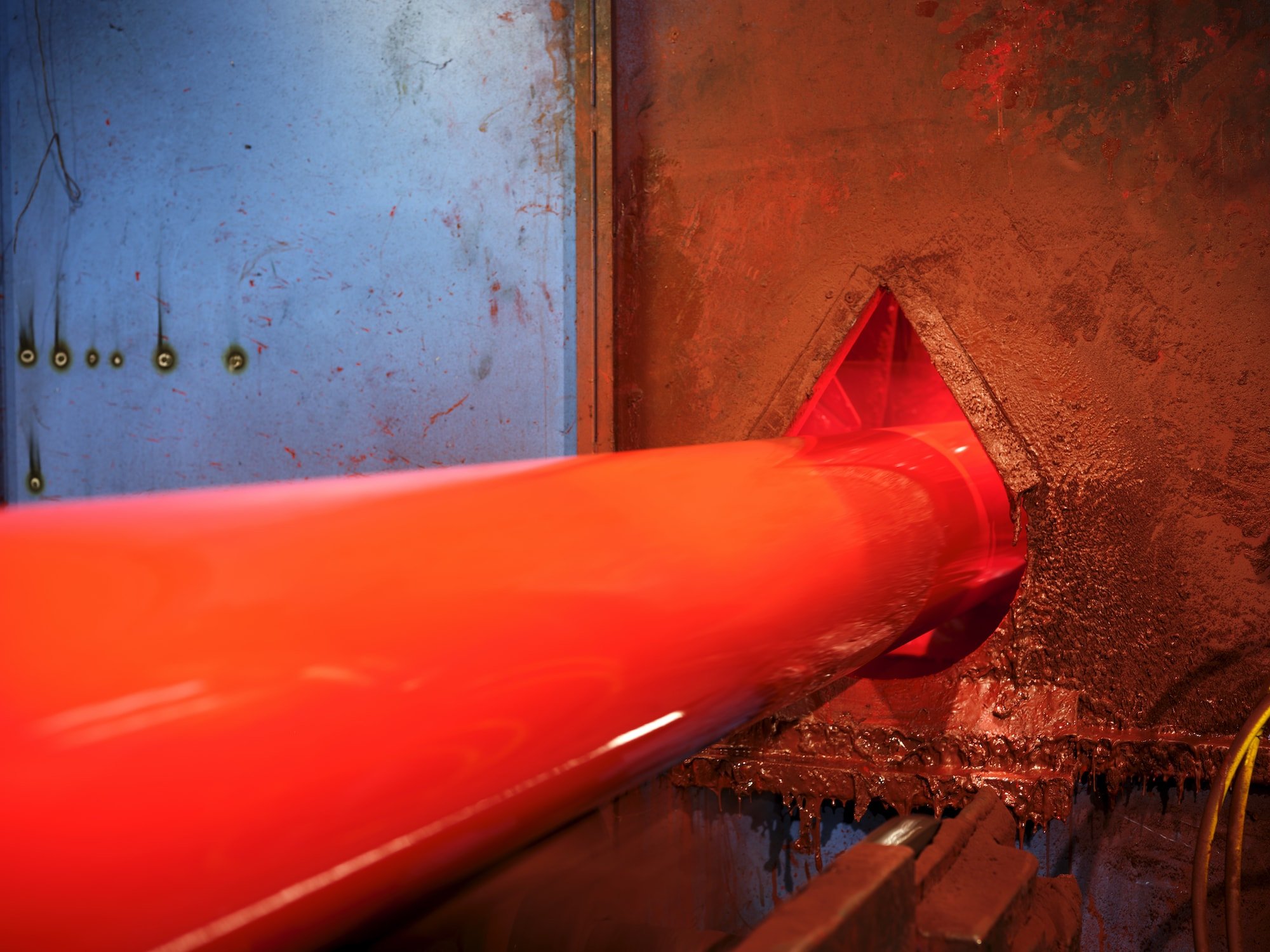 Finished painted pipe